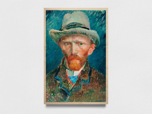 Drewniany plakat - Vincent van Gogh - autoportret
