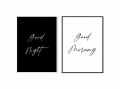 Plakat / Plakat na piance - Good Morning / Good Night
