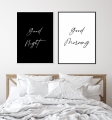 Plakat / Plakat na piance - Good Morning / Good Night