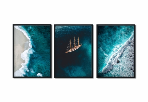 Plakat / Plakat na piance - Zestaw 3 szt. - Morze