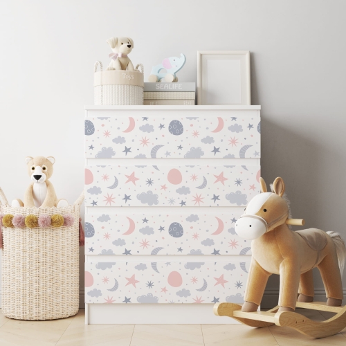 Naklejka na komodę IKEA Malm - Wzory dziecięce - 0