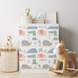 Naklejka na komodę IKEA Malm - Wzory dziecięce - 0