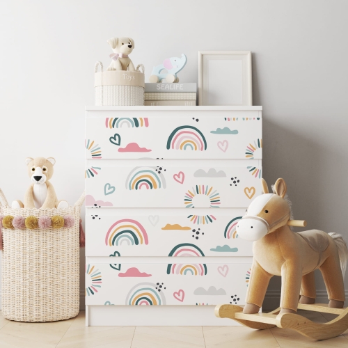Naklejka na komodę IKEA Malm - Wzory dziecięce - 0