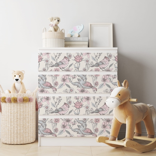 Naklejka na komodę IKEA Malm - Wzory dziecięce - 0