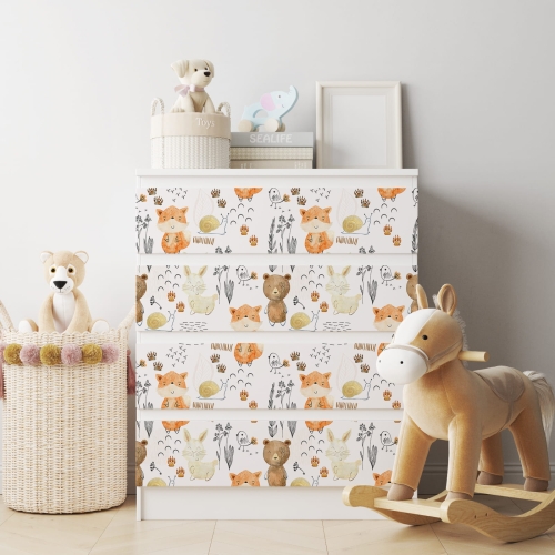 Naklejka na komodę IKEA Malm - Wzory dziecięce - 0