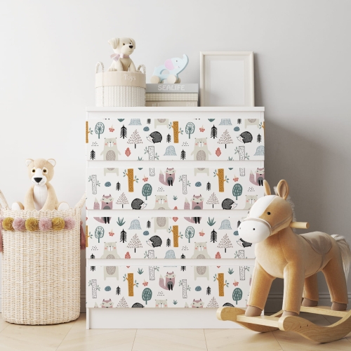 Naklejka na komodę IKEA Malm - Wzory dziecięce - 1