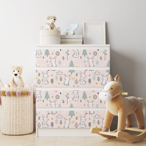 Naklejka na komodę IKEA Malm - Wzory dziecięce - 1