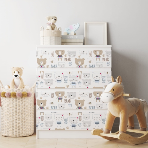 Naklejka na komodę IKEA Malm - Wzory dziecięce - 2