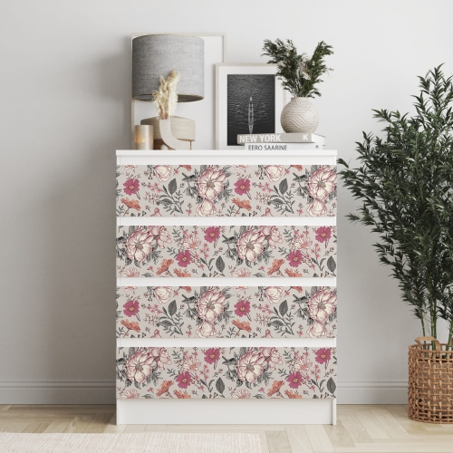 Naklejka na komodę IKEA Malm - 64