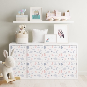 Naklejki IKEA Kallax - wzory dziecięce - 01