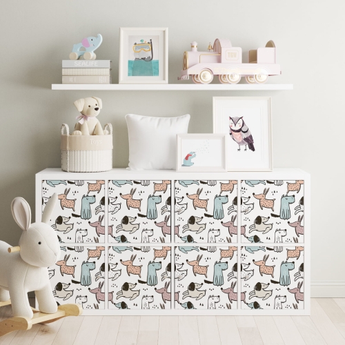 Naklejki IKEA Kallax - wzory dziecięce - 02
