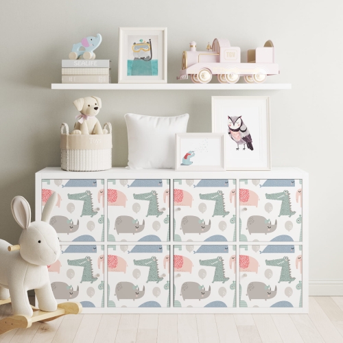 Naklejki IKEA Kallax - wzory dziecięce - 04