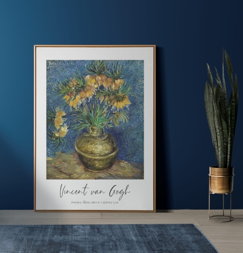 Imperial Fritillaries in a Copper Vase plakat van gogh 02.jpg