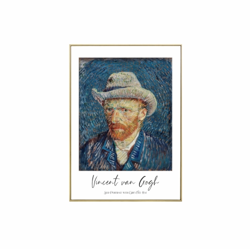 Self-Portrait with Grey Felt Hat vincent van gogh plakat.jpg