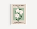Plakat / Plakat na piance - Minimalistyczne retro kwiaty - Kopenhaga 01