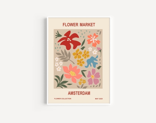retro plakat z kwiatami - amsterdam.jpg
