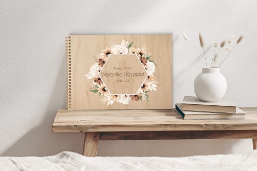 drewniana księga gości album drewniany z personalizowanym nadrukiem boho 08b.jpg