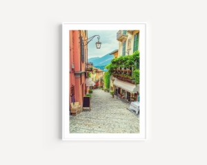 Plakat / Plakat na piance - Włochy, Uliczka w Bellagio