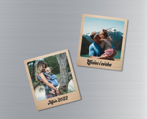 drewniane fotomagnesy na lodówkę ze zdjęciem polaroid 2.jpg