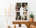 Miłość - Plakat na piance z Twoimi zdjęciami - fotoboard z 4 zdjęciami