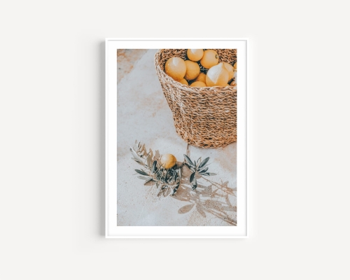 Plakat / Plakat na piance - Koszyk z cytrynami 02