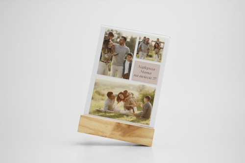 Prezent dla Mamy - szkło akrylowe z Twoimi zdjęciami i napisem 03