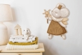 Drewniana dekoracja na ścianę - Myszka czarodziejka