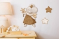 Drewniana dekoracja na ścianę - Myszka czarodziejka