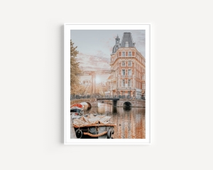Plakat / Plakat na piance - Jesień w Amsterdamie