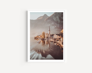 Plakat / Plakat na piance - Alpejskie miasteczko