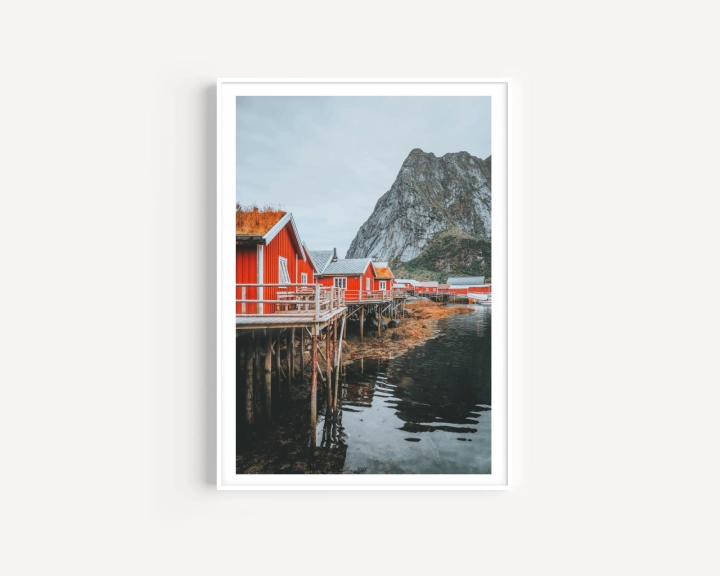 czrwone domki w lofoten 2 plakat.jpg