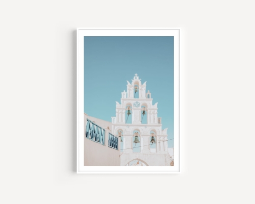 Plakat / Plakat na piance - Dzwony Santorini