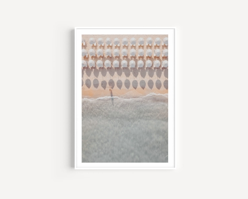 Plakat / Plakat na piance - Parasole na plaży