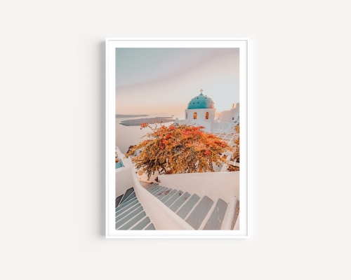 Plakat / Plakat na piance - Santorini 03