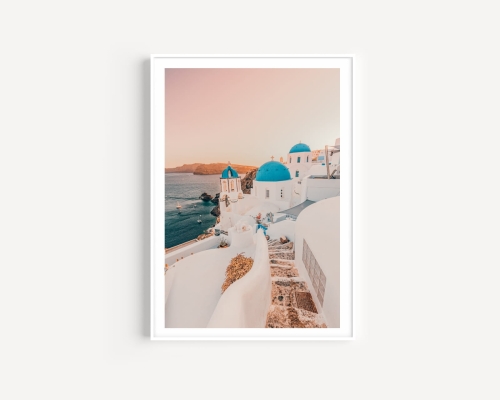 Plakat / Plakat na piance - Santorini