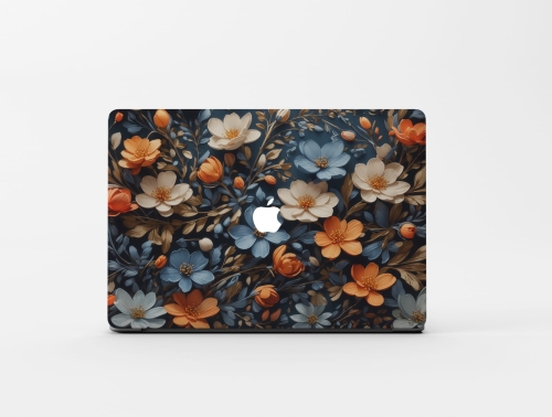 naklejka skin skórka na macbooka - kwiatowa symfonia.jpg
