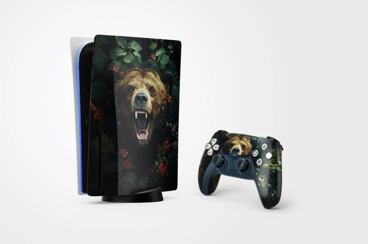 Playstation 5 naklejka, skin strażnik lasu.jpg