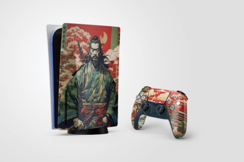 Playstation 5 naklejka, skin wojownik.jpg