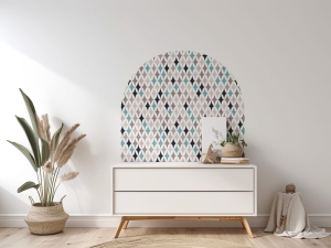 Naklejka na ścianę z łukiem - motyw geometryczny 10