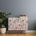 Okleina na meble - Vintage Peonie na Szarości - 64