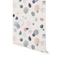 Okleina na meble - Soft Dots Watercolor (szałwia • róż • grafit) 91