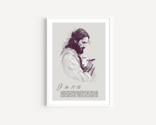Plakat religijny - Jezus Dobry Pasterz 01.jpg
