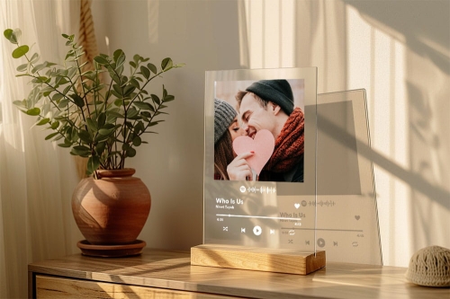 Spotify Glass -  Piosenka na szkle akrylowym - White