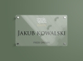 Akrylowy Szyld z Twoim Logo - Szyld reklamowy z plexi - 28 x 18 cm 