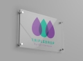 Akrylowy Szyld z Twoim Logo - Szyld reklamowy z plexi - 50 x 35 cm