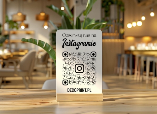 Tabliczka Social Media z Kodem QR - Instagram 02