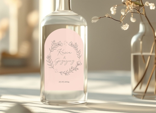 Personalizowane Etykiety na Alkohol Weselny - foliowe - 02