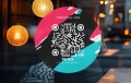Naklejka samoprzylepna z  kodem QR - TikTok 01
