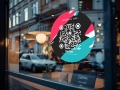 Naklejka samoprzylepna z  kodem QR - TikTok 01