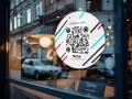 Naklejka samoprzylepna z  kodem QR - TikTok 02